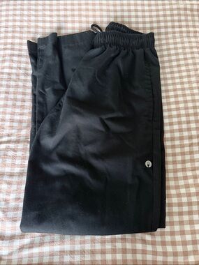 Unisex Black Elastic-Chef Pants